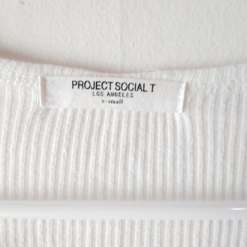 Project Social T Washed Ribbed Top - Picture 4 of 4